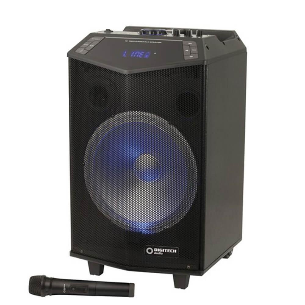 12" Rechargeable Pa Speaker With Wireless Microphone  |  Music Indoor Music