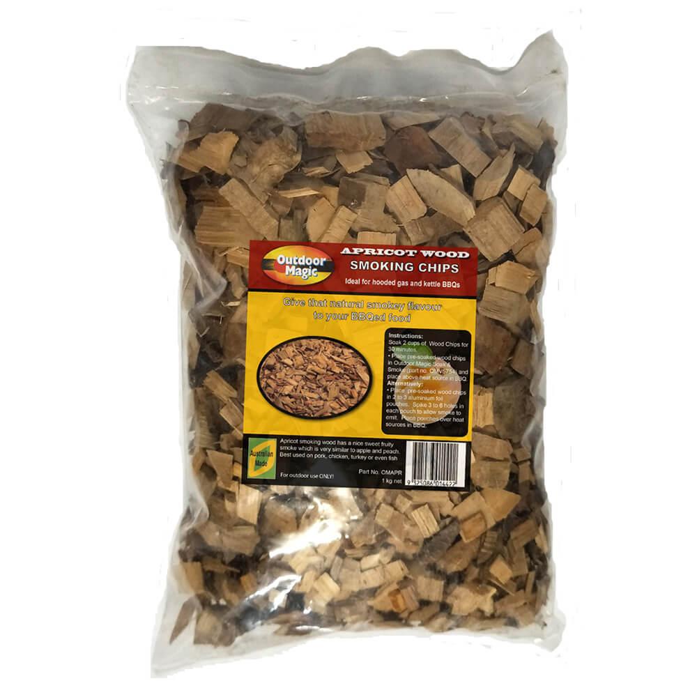 1Kg  Apricot Smoking Chips  |  Barbeques Barbeques Barbeques