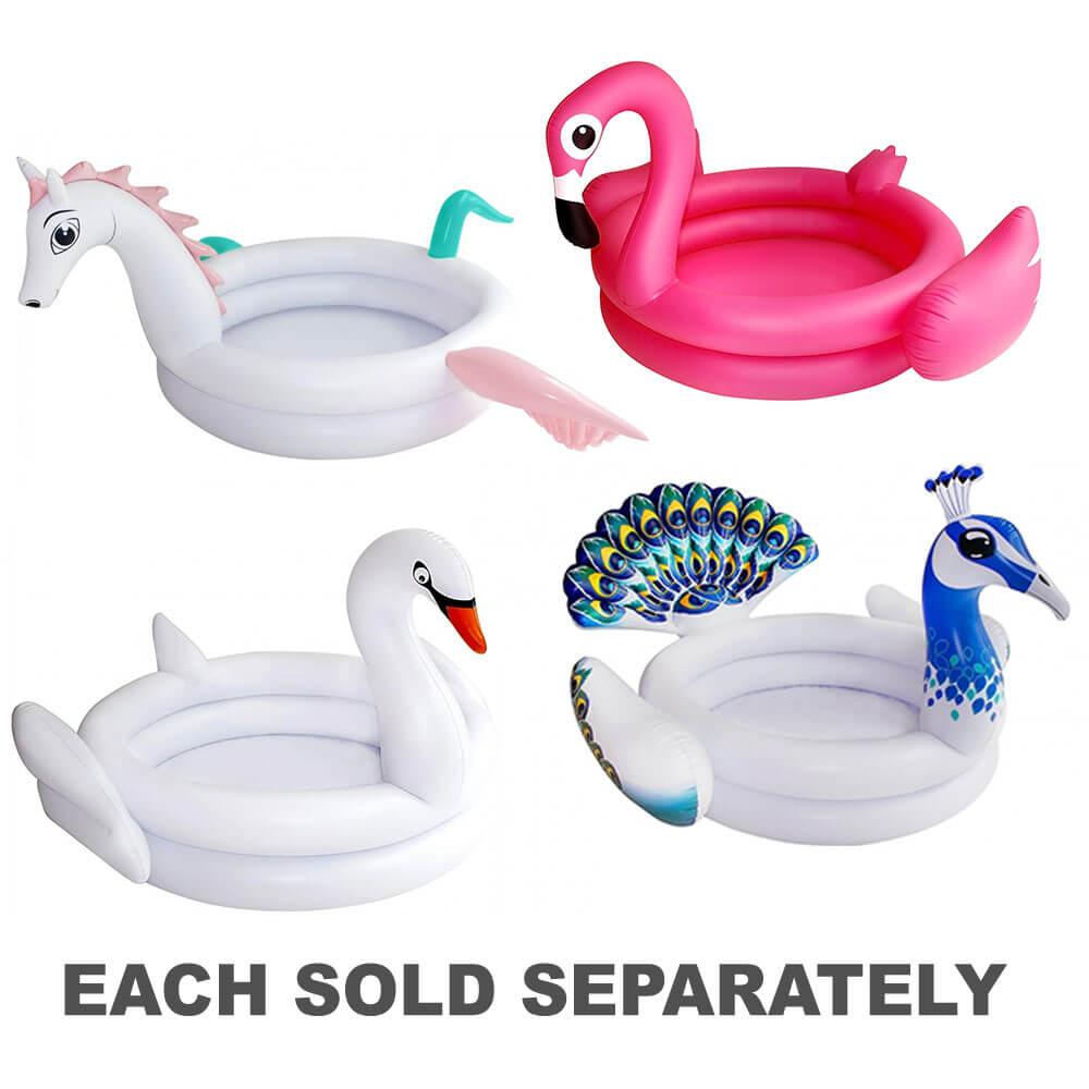 3D Inflatable Kids Pool (120X30Cm)  |  Swimming & Beach Outdoor Flamingo