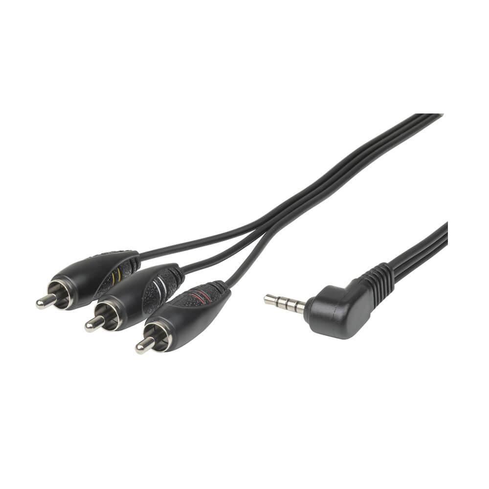 4 Pin 3.5Mm Audio Visual Plug To 3 Rca Plugs 1.5M  |  Audio / Video & Home Theatre Audio / Video & Home Theatre Audio / Video & Home Theatre