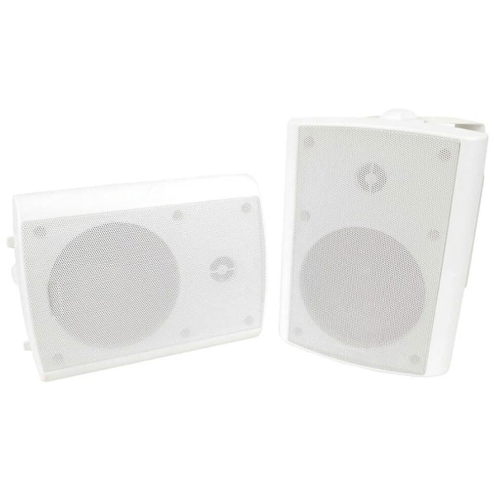 6.5" Indoor Outdoor 2Way Adjustable Speaker W/ Mount (White)  |  Music Indoor Music