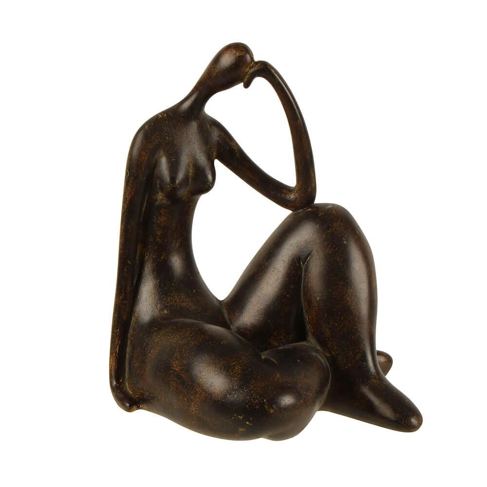 Abella Abstract Woman Iron Statue (15X12X18Cm)  |  Gardening Gardening Gardening