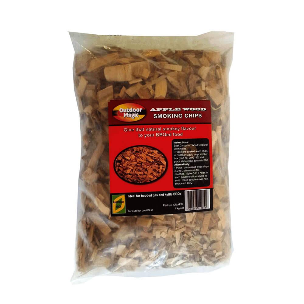 Apple Wood Smoking Chips (1Kg)  |  Barbeques Barbeques Barbeques