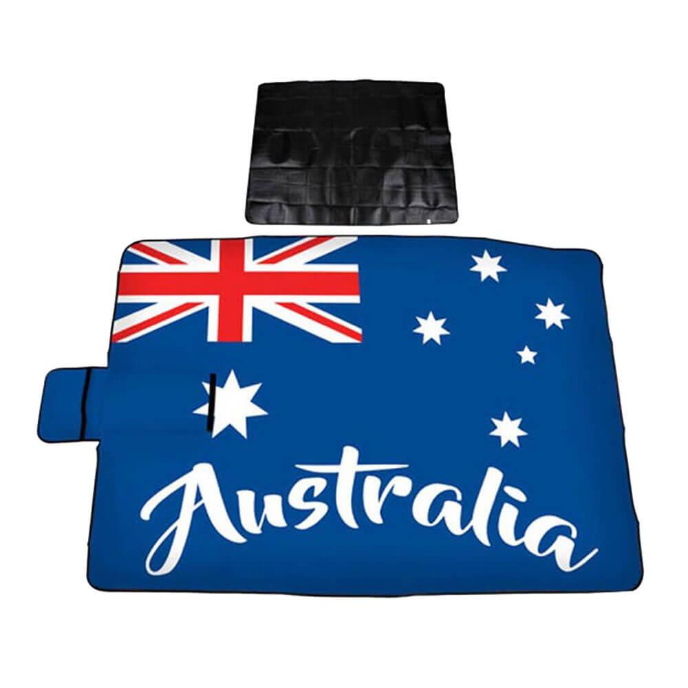 Australia Printed Pvc Backed Picnic Rug (150X200Cm)  |  Barbeques Barbeques Barbeques