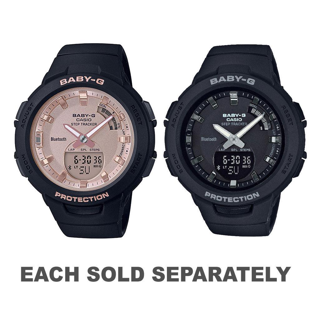 Baby-G Step Tracker Watch  |  Watches & Jewellery Accessories Black/Rose Gold