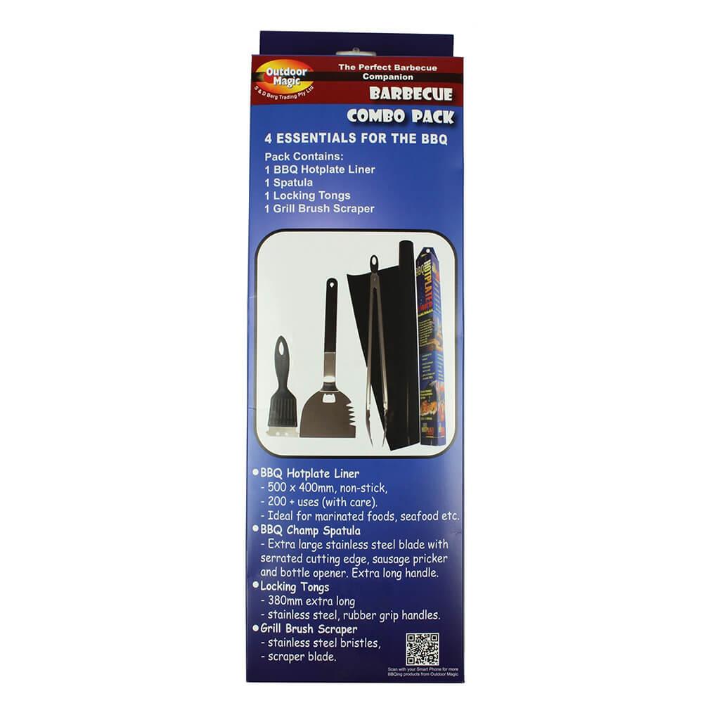 Bbq Combo Pack (Scraper/Tong/Spatula/Liner)  |  Barbeques Barbeques Barbeques