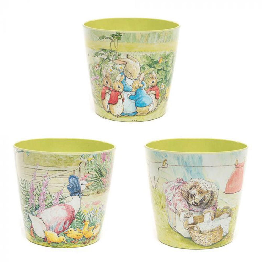 Beatrix Potter Peter Rabbit Bamboo Eco-Pot (Set Of 3)  |  Gardening Gardening Gardening