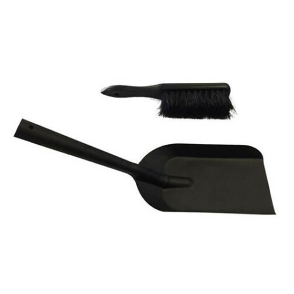 Black 6X20Cm Hearth Brush & Shovel Set  |  Barbeques Barbeques Barbeques