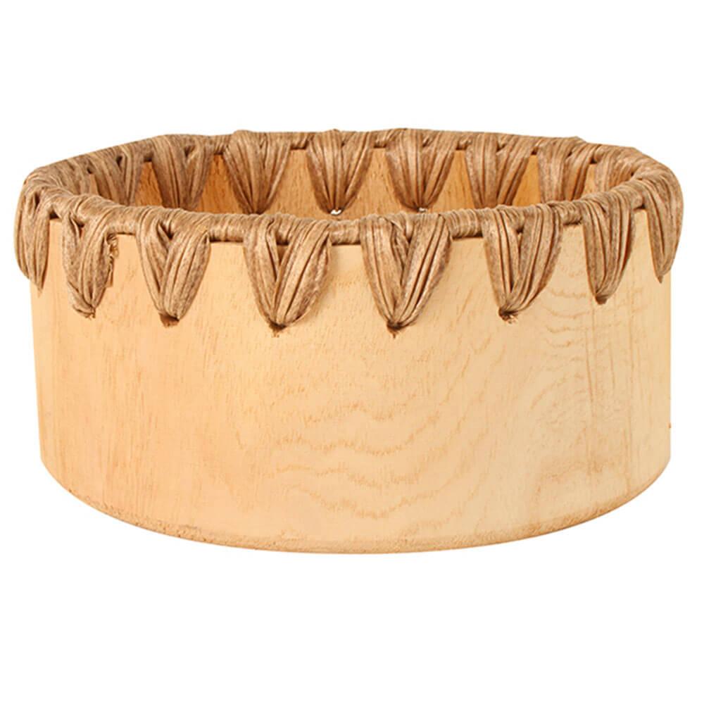 Chance Wooden Pot With Weaved Finish (24X11Cm)  |  Gardening Gardening Gardening