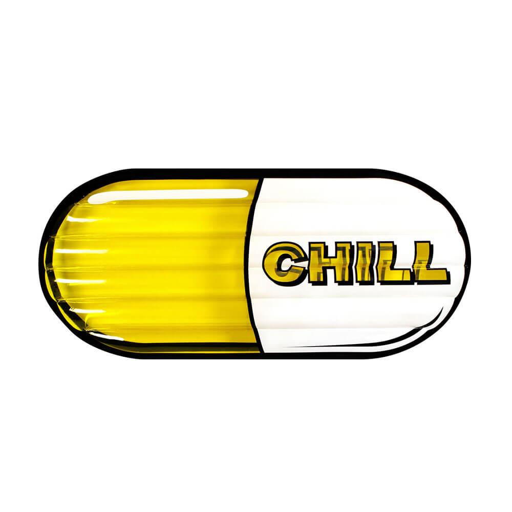 Chill Pill Yellow (186X83X15Cm)  |  Swimming & Beach Outdoor Swimming & Beach