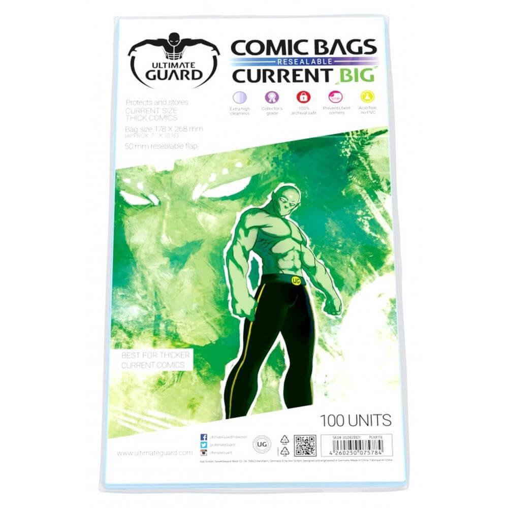 Comic Bags Big Resealable Current Size 100Pk  |  Gaming & Gambling Gaming & Gambling Gaming & Gambling