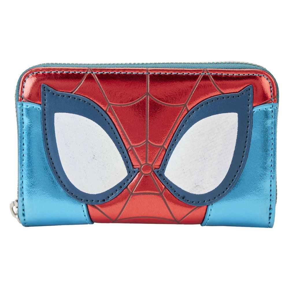 Comics Spider-Man Metallic Zip Around Wallet  |  Wallets & Money Clips Accessories Wallets & Money Clips