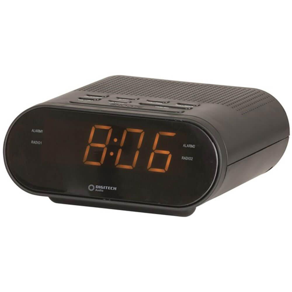 Compact Portable 240V Led Alarm Clock With Am/Fm Radio  |  Music Indoor Music