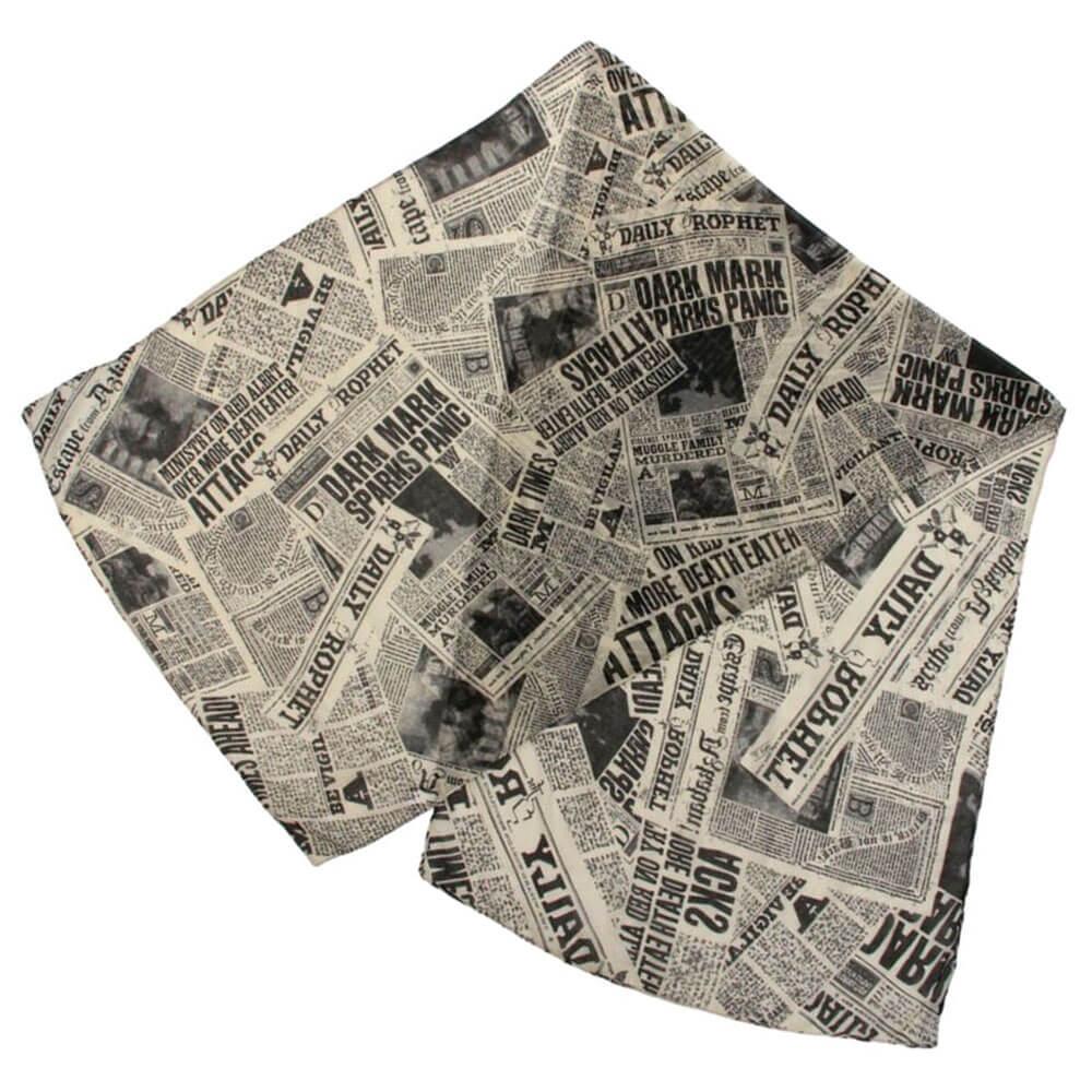 Daily Prophet Newspaper Print Scarf  |  Hats, Scarves & Gloves Accessories Hats, Scarves & Gloves