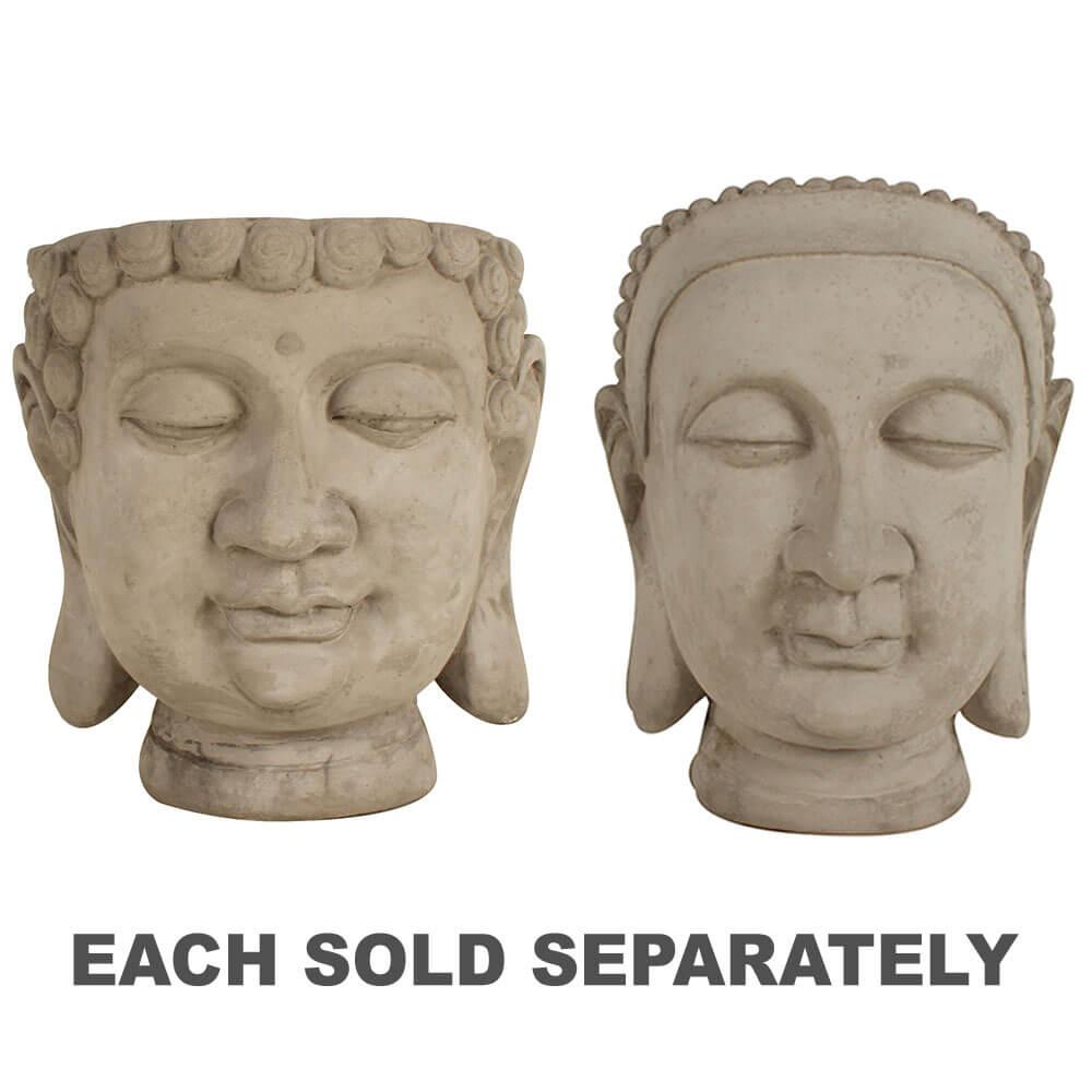 Decorative Buddha Head Planter  |  Gardening Gardening Cement