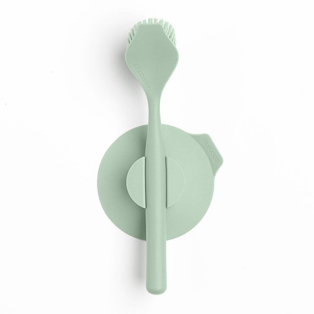 Dish Brush With Suction Cup Holder (Jade Green)  |  Shaving & Grooming Grooming Shaving & Grooming