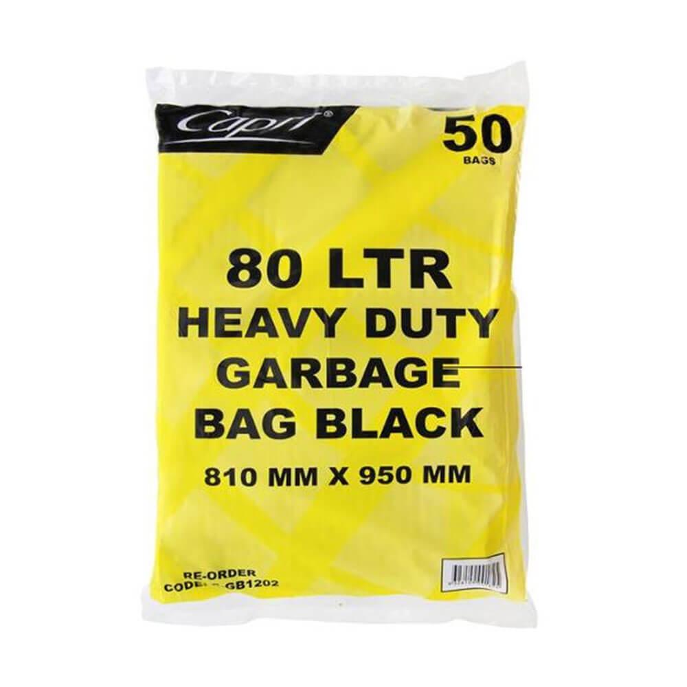 Fpa Garbage Bags Black 80L (50Pk)  |  Cooking & Catering Cooking & Catering Cooking & Catering