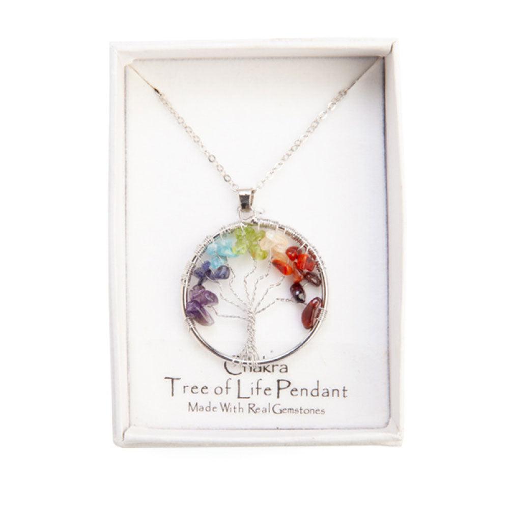 Gemstone Tree Of Life Chakra Pendant  |  Watches & Jewellery Accessories Watches & Jewellery