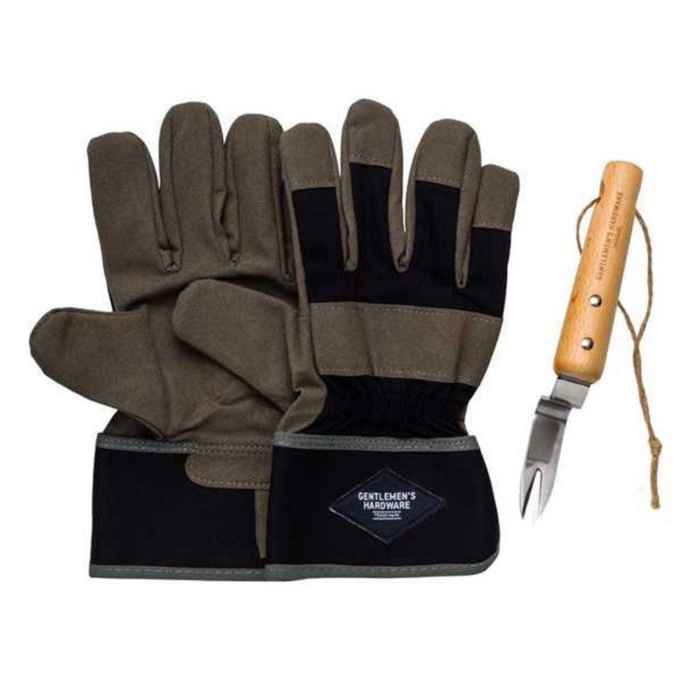 Gentlemen’s Hardware Leather Gloves & Root Lifter  |  Gardening Gardening Gardening