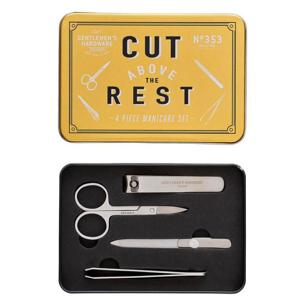 Gentlemen’s Hardware Manicure Set In Tin  |  Shaving & Grooming Grooming Shaving & Grooming