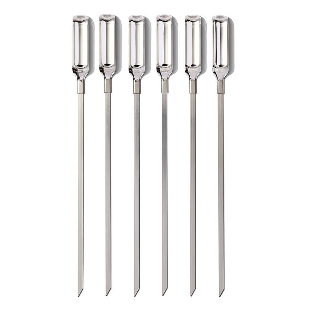 Good Grips Grilling Skewer Set (6Pcs)  |  Barbeques Barbeques Barbeques