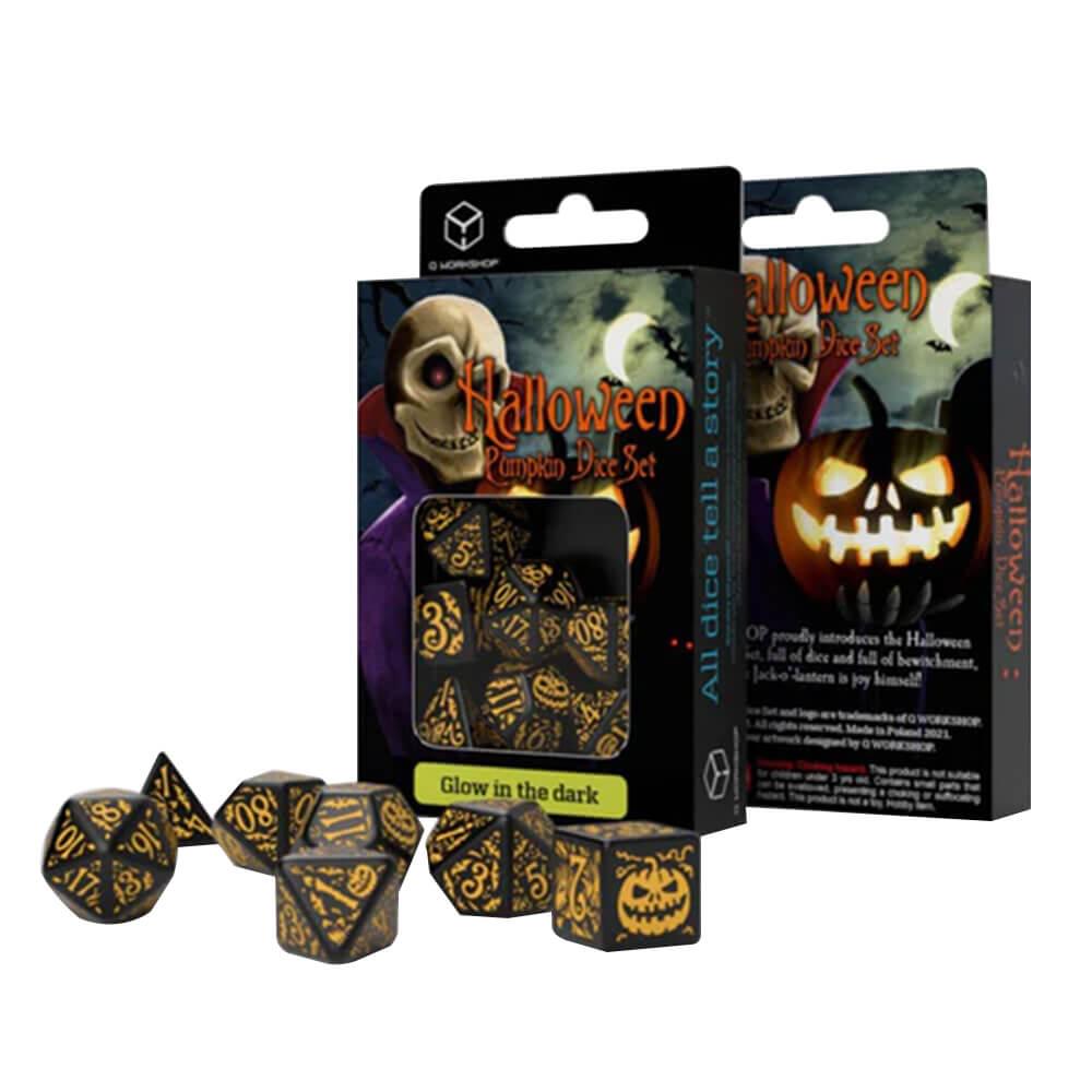 Halloween Pumpkin 7 Dice Set  |  Gaming & Gambling Gaming & Gambling Gaming & Gambling