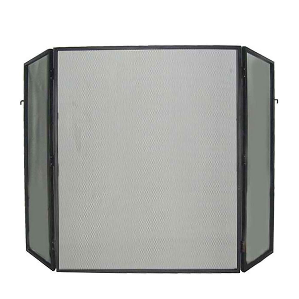 Heavy Duty 3 Fold Black Steel Fire Screen (79Cm H)  |  Barbeques Barbeques Barbeques