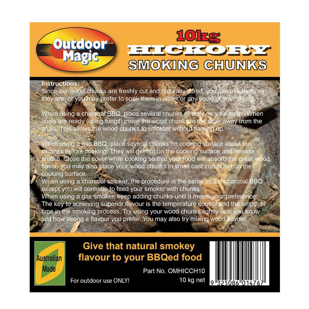 Hickory Chunks (10Kg)  |  Barbeques Barbeques Barbeques