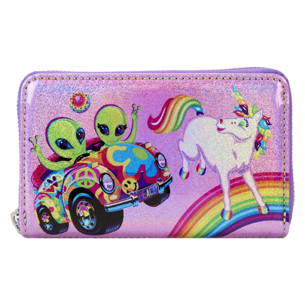 Holographic Glitter Color Block Zip Around Wallet  |  Wallets & Money Clips Accessories Wallets & Money Clips