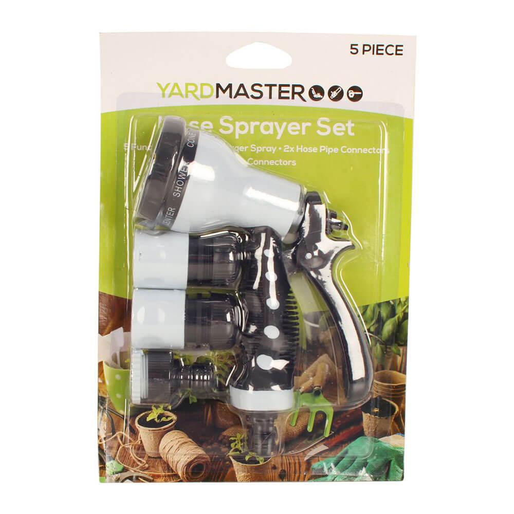 Hose Sprayer & Fitting Set 5Pc  |  Gardening Gardening Gardening