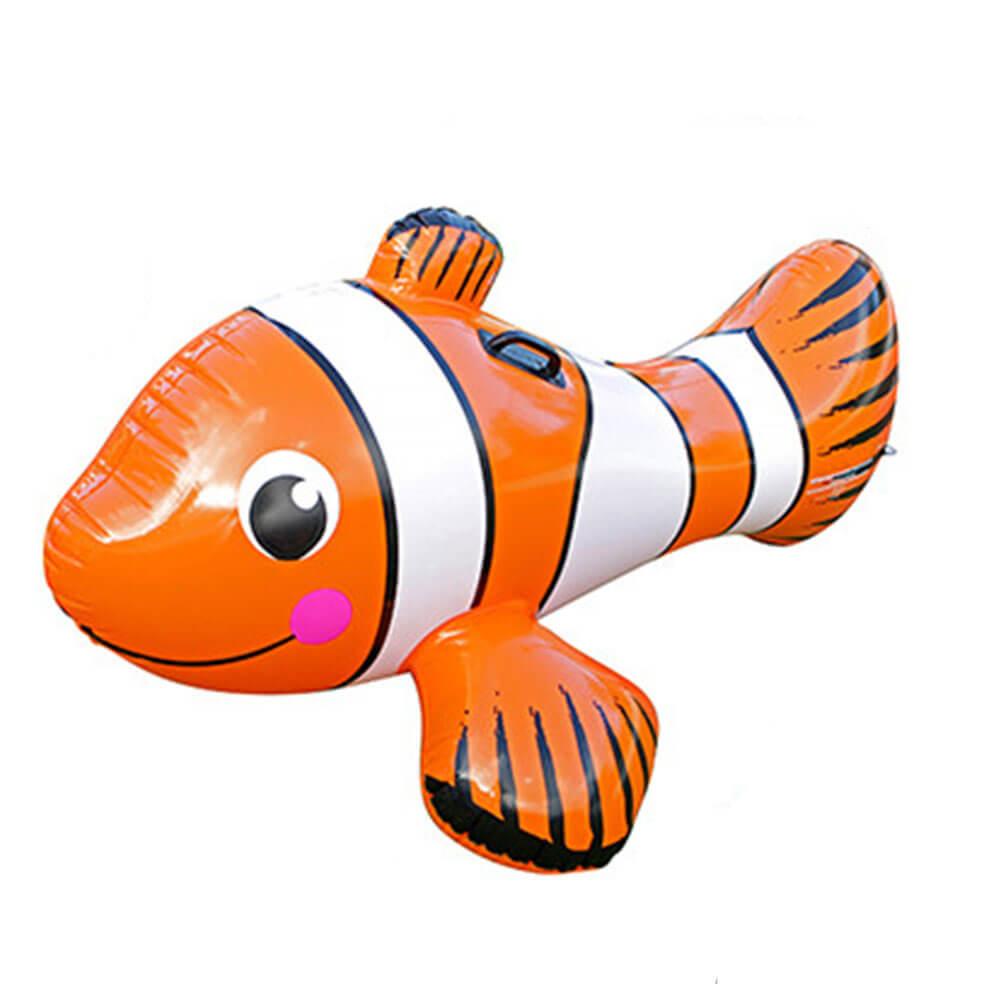 Inflatable Ride On Clown Fish Orange (147X87X56Cm)  |  Swimming & Beach Outdoor Swimming & Beach