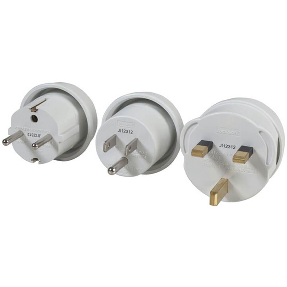 International Mains Travel Adaptor (3 Pack)  |  Phones & Accessories Indoor Phones & Accessories