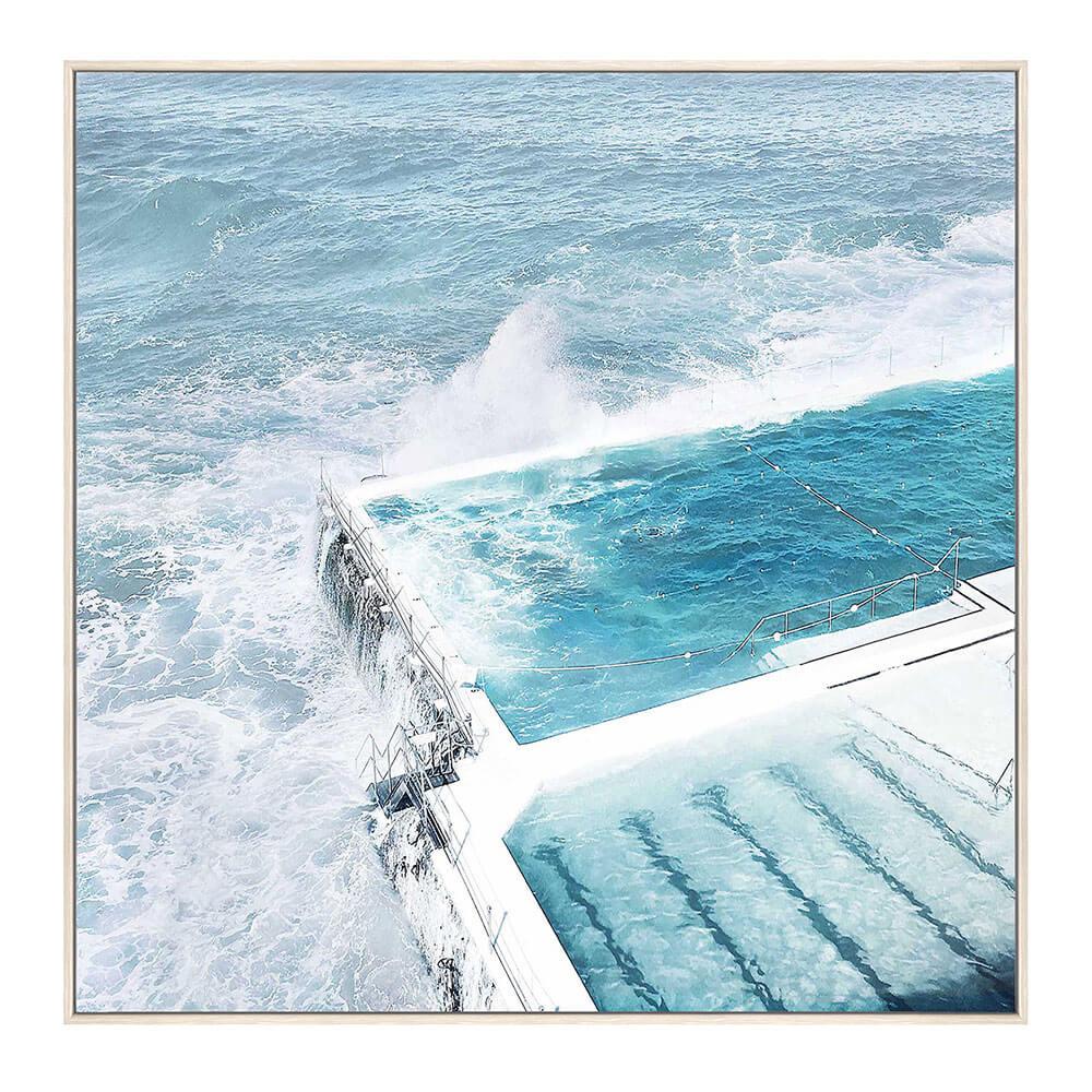 Isla Sea Pool Canvas With Floating Frame (90X90X5Cm)  |  Swimming & Beach Outdoor Swimming & Beach