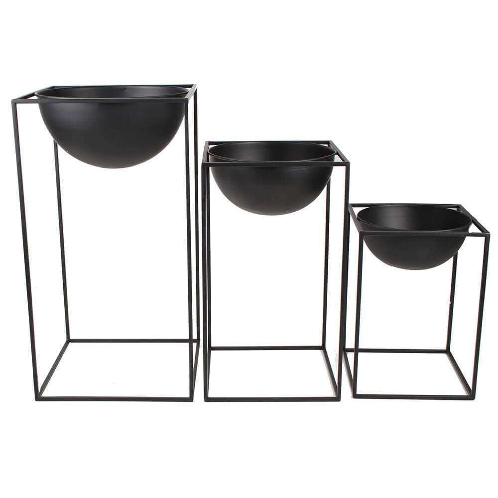 Jaime Planter Pot With Stand Set Of 3 (Large 53X29Cm)  |  Gardening Gardening Gardening