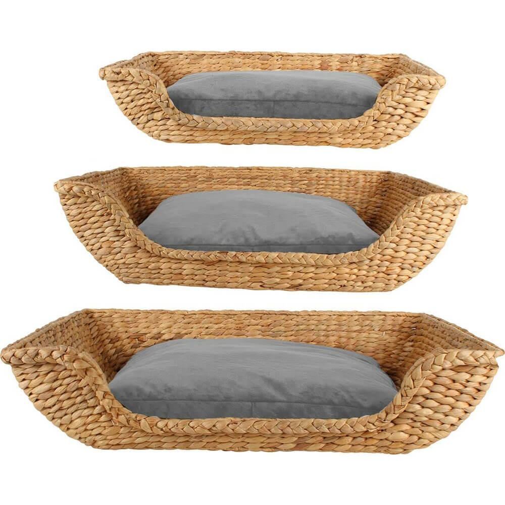 Jazz Pet Bed Rectangle Water Hyacinth Set Of 3 (Lge 74X53Cm)  |  Bedroom & Manchester Bedroom & Manchester Bedroom & Manchester