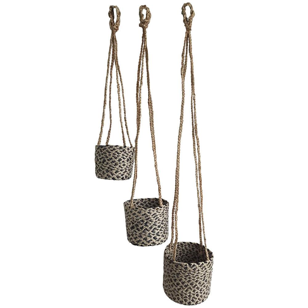 Jigger Pot Hangers Set Of 3 (Large 18X16Cm)  |  Gardening Gardening Gardening