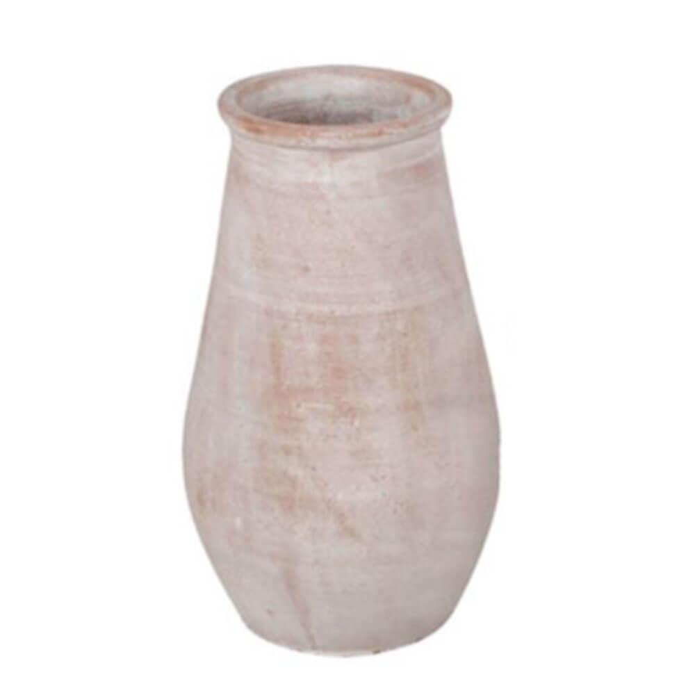 Julio Washed Terracotta Pot White 32Cm  |  Gardening Gardening Gardening