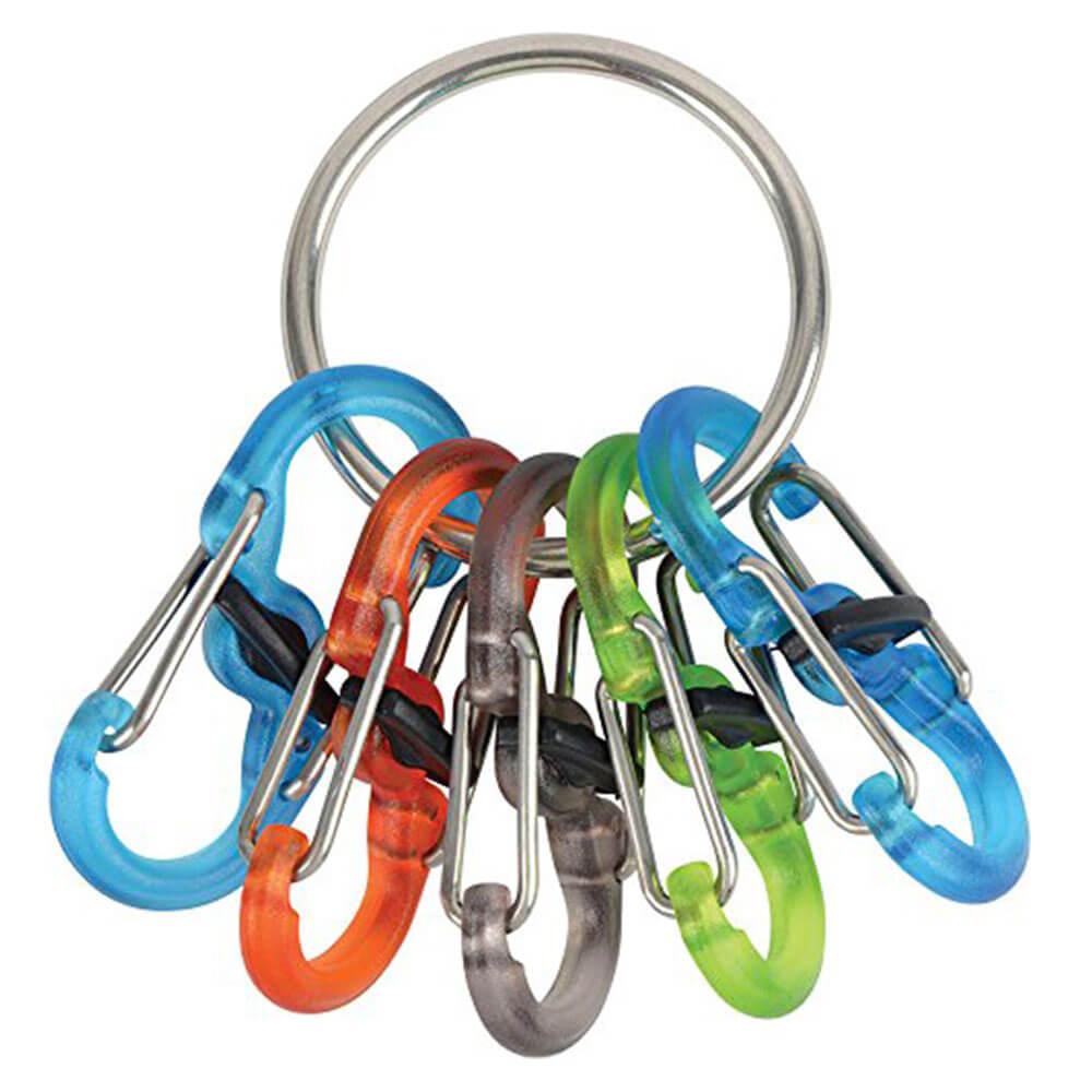 Keyring Locker W/ Coloured S-Biners  |  Hiking & Walking Hiking & Walking Hiking & Walking