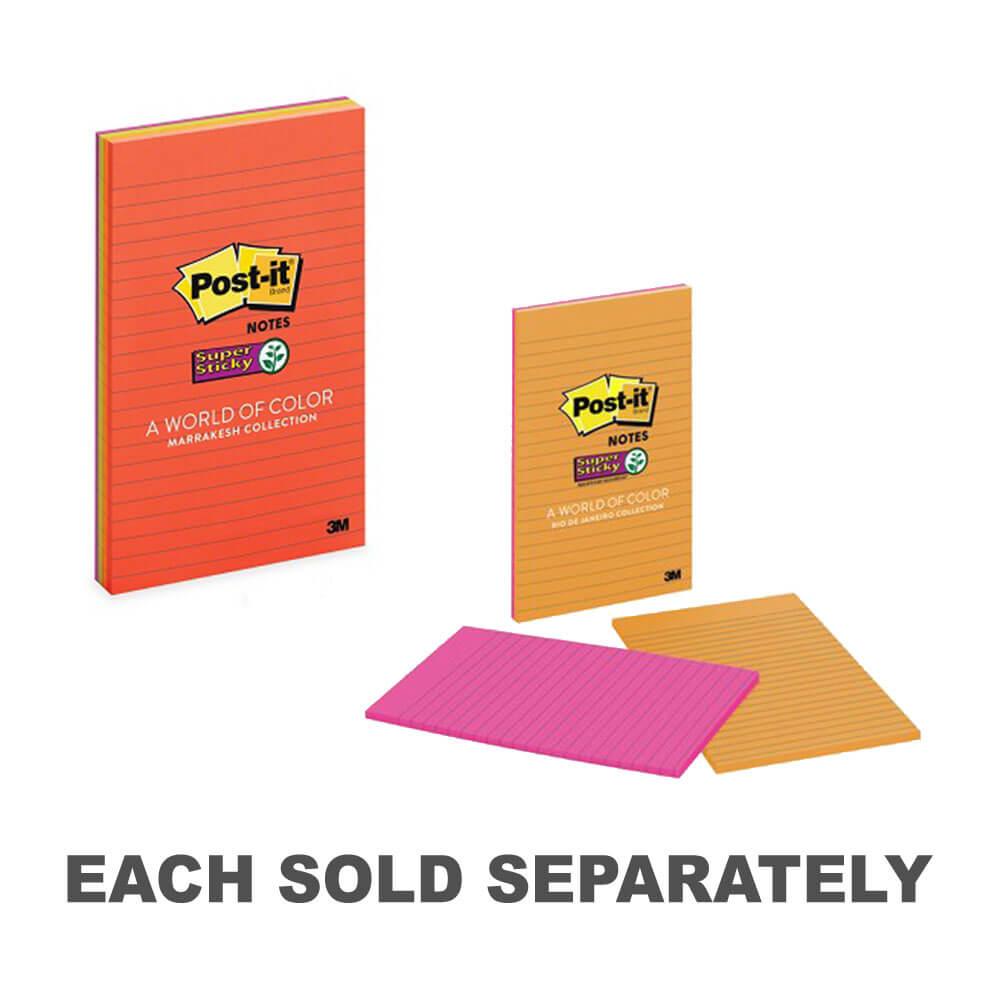 Lined Super Sticky Notes (4Pk)  |  Other Accessories Accessories Marrakesh