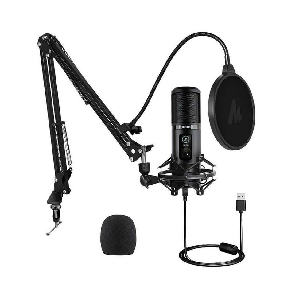 Maono Professional Podcast Microphone With Desk Mount Arm  |  Phones & Accessories Indoor Music