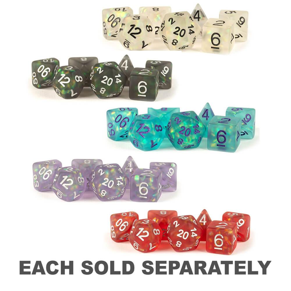 Mdg Icy Opal Dice Set 16Mm Poly  |  Gaming & Gambling Gaming & Gambling Black/Silver