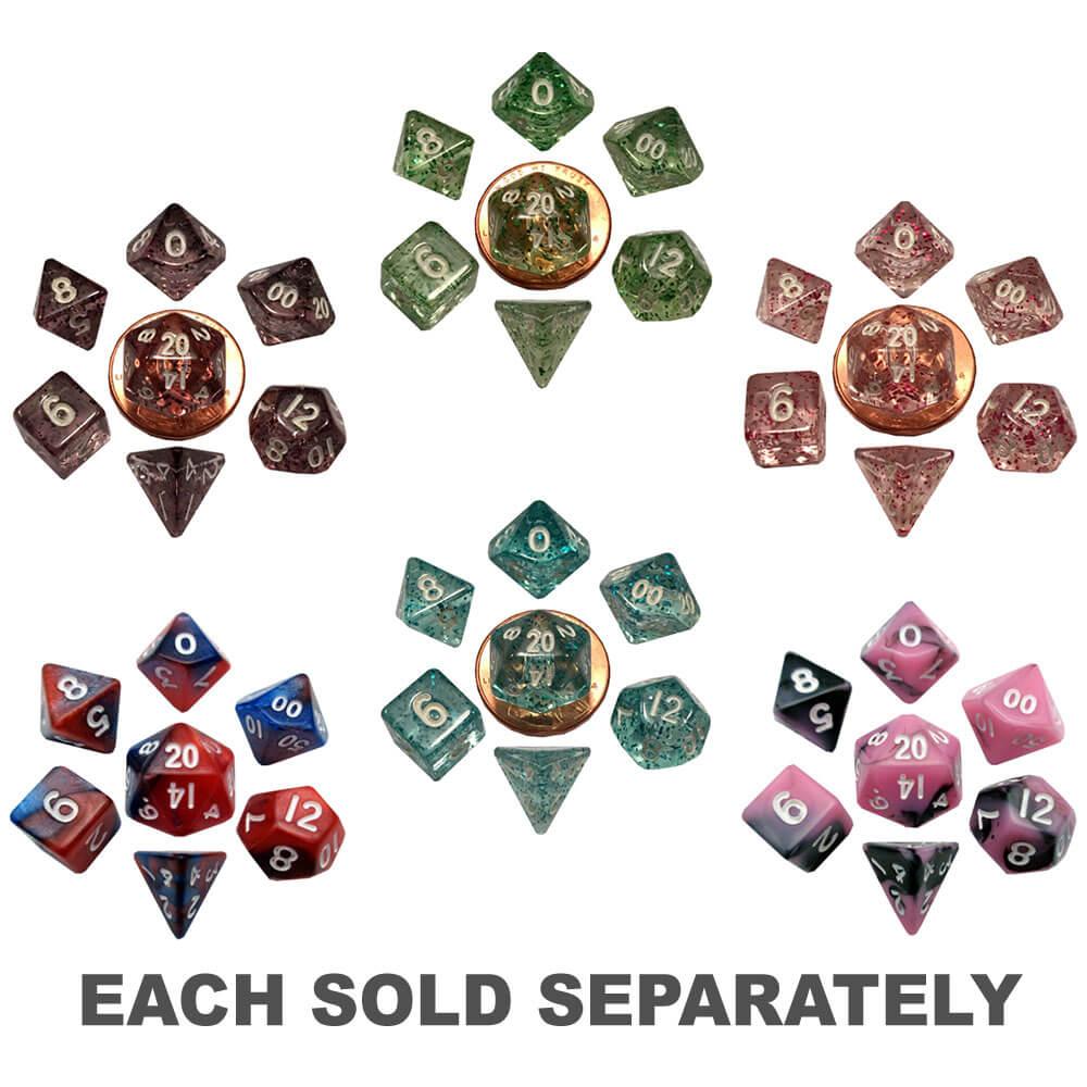 Mdg Mini Poly Dice Set (W/ White No.)  |  Gaming & Gambling Gaming & Gambling Gaming & Gambling