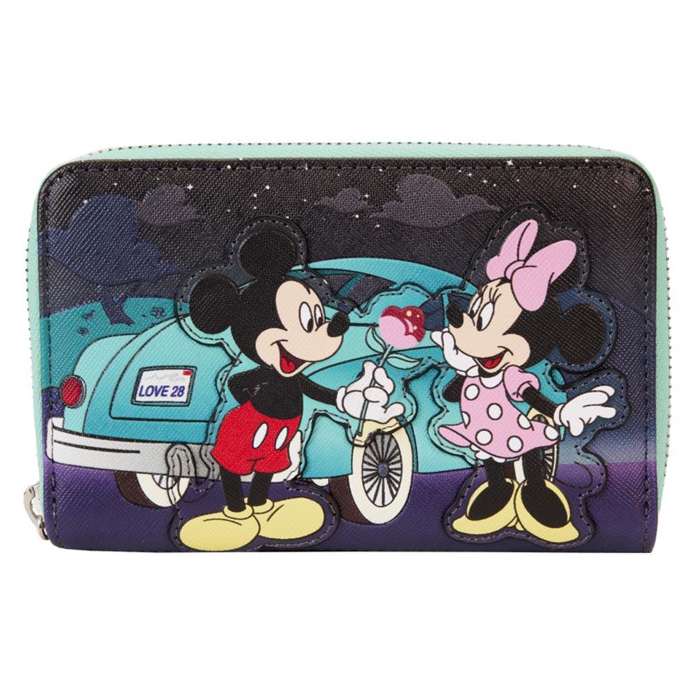 Mickey & Minnie Date Drive-In Zip Wallet  |  Wallets & Money Clips Accessories Wallets & Money Clips