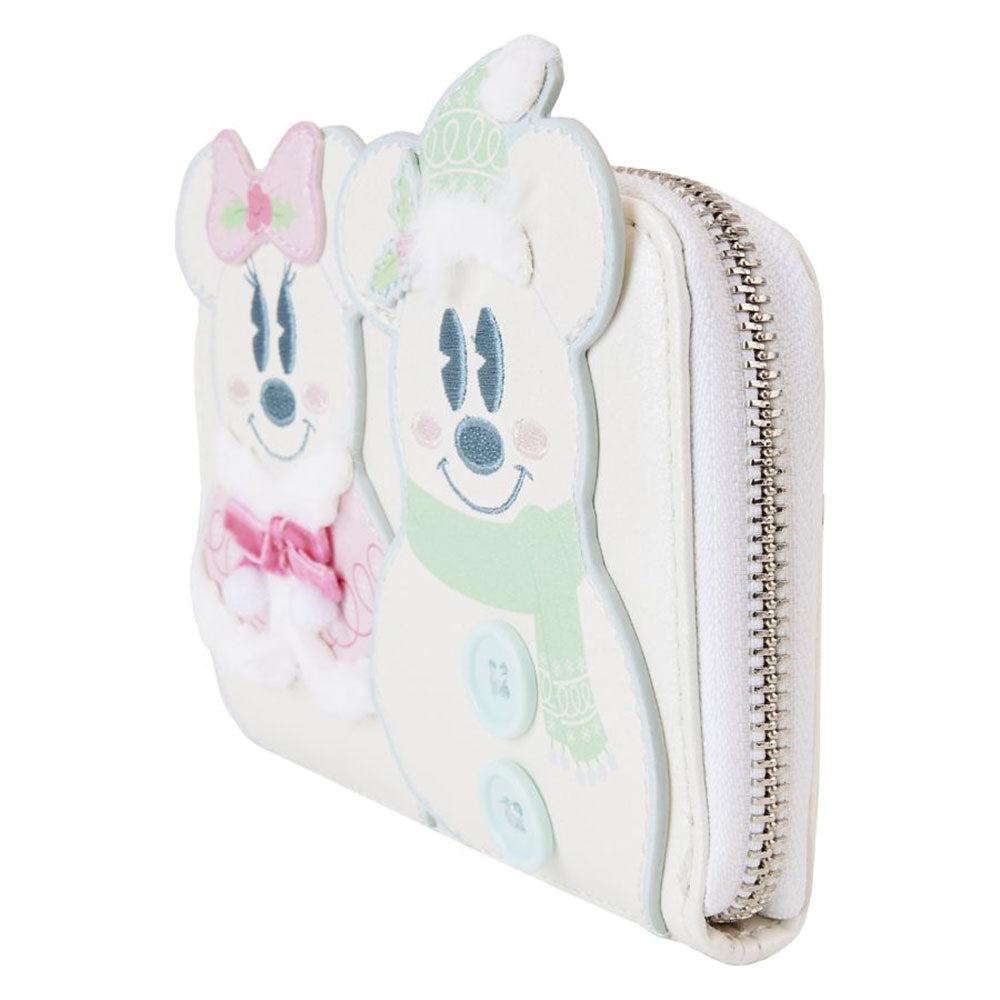 Mickey & Minnie Pastel Snowman Zip Around Wallet  |  Wallets & Money Clips Accessories Wallets & Money Clips