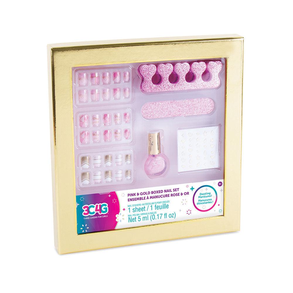 Pink And Gold Boxed Nail Set  |  Shaving & Grooming Grooming Shaving & Grooming