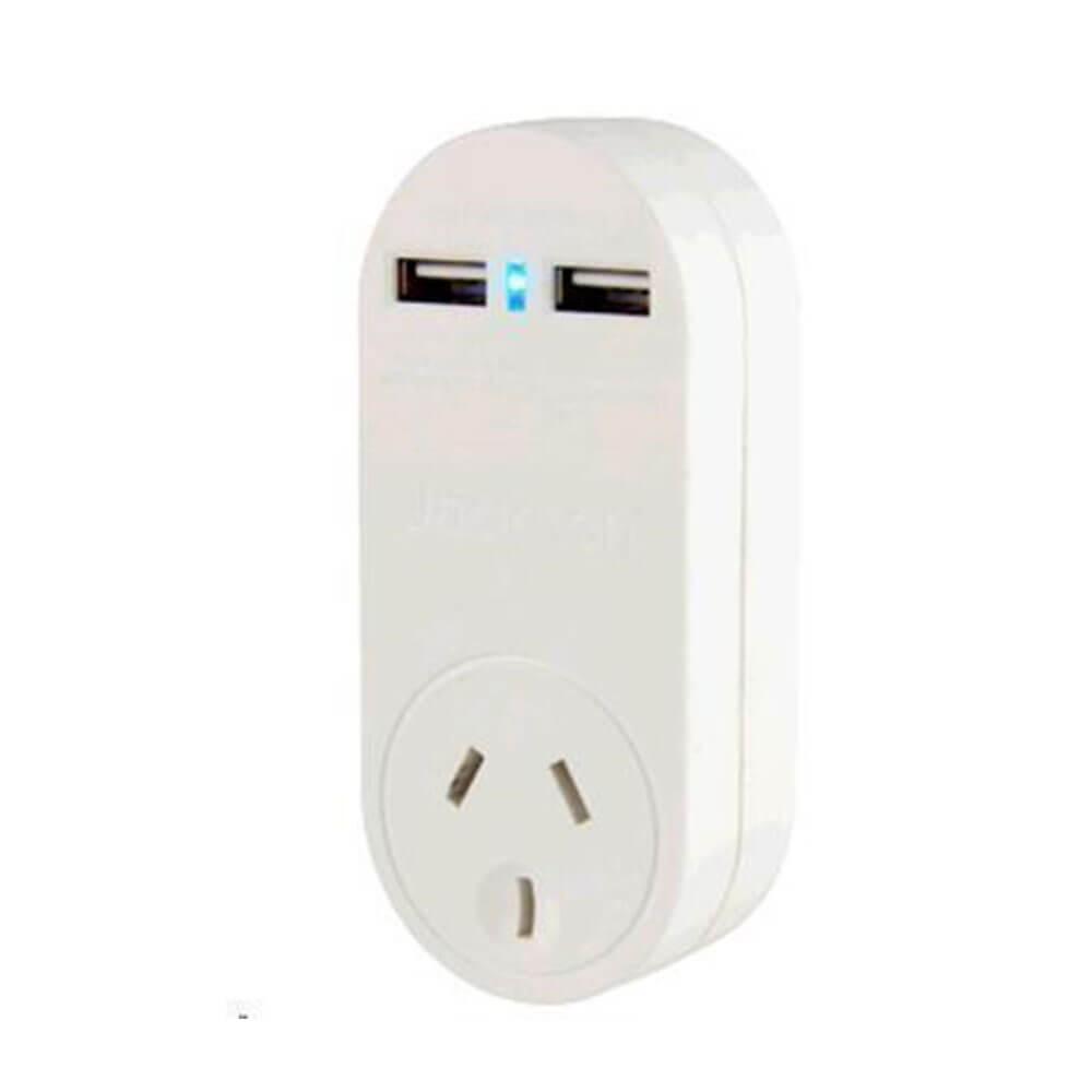 Power Adaptor 240V With 2 Usb Charging Outlets  |  Phones & Accessories Indoor Phones & Accessories