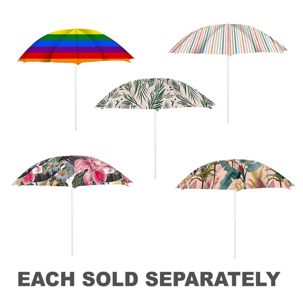 Printed Beach Umbrella (180X180Cm)  |  Swimming & Beach Outdoor Swimming & Beach