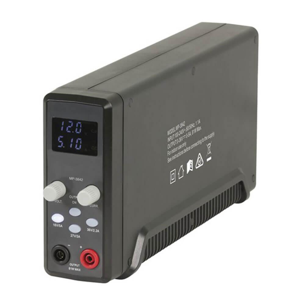 Slimline Lab Power Supply W/ Lcd Display (0-36Vdc 0-5A 80W)  |  Chargers & Adapters Chargers & Adapters Chargers & Adapters