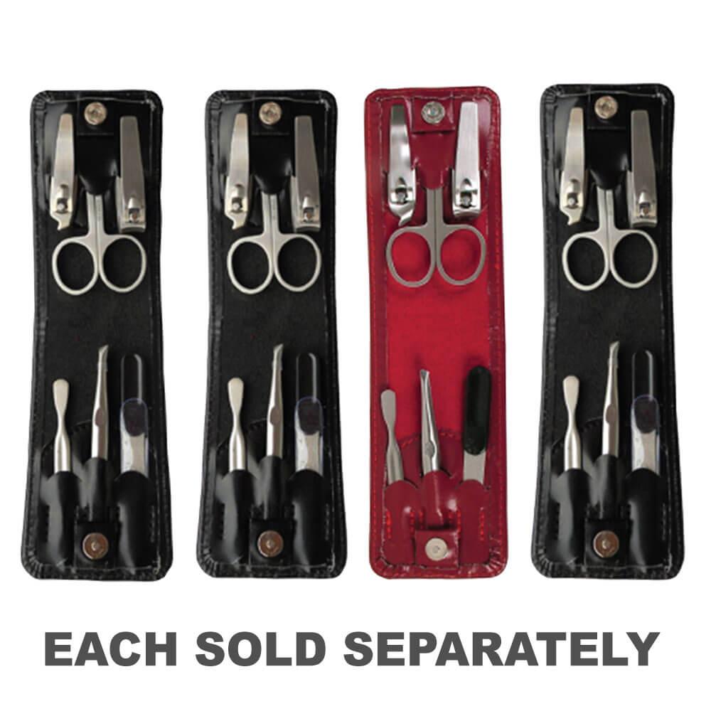 Small 6Pc Fold Manicure Set  |  Shaving & Grooming Grooming Black