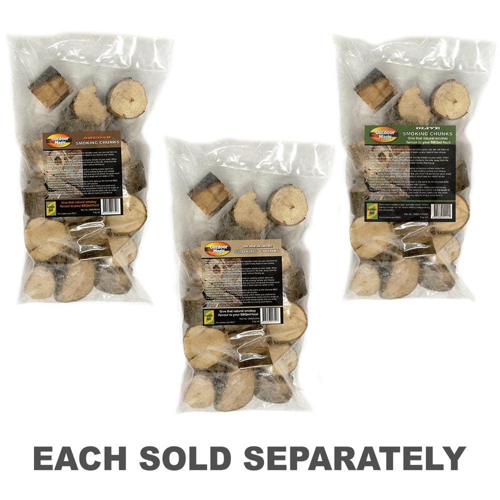 Smoking Wood Chunks 3Kg Bag  |  Barbeques Barbeques Barbeques